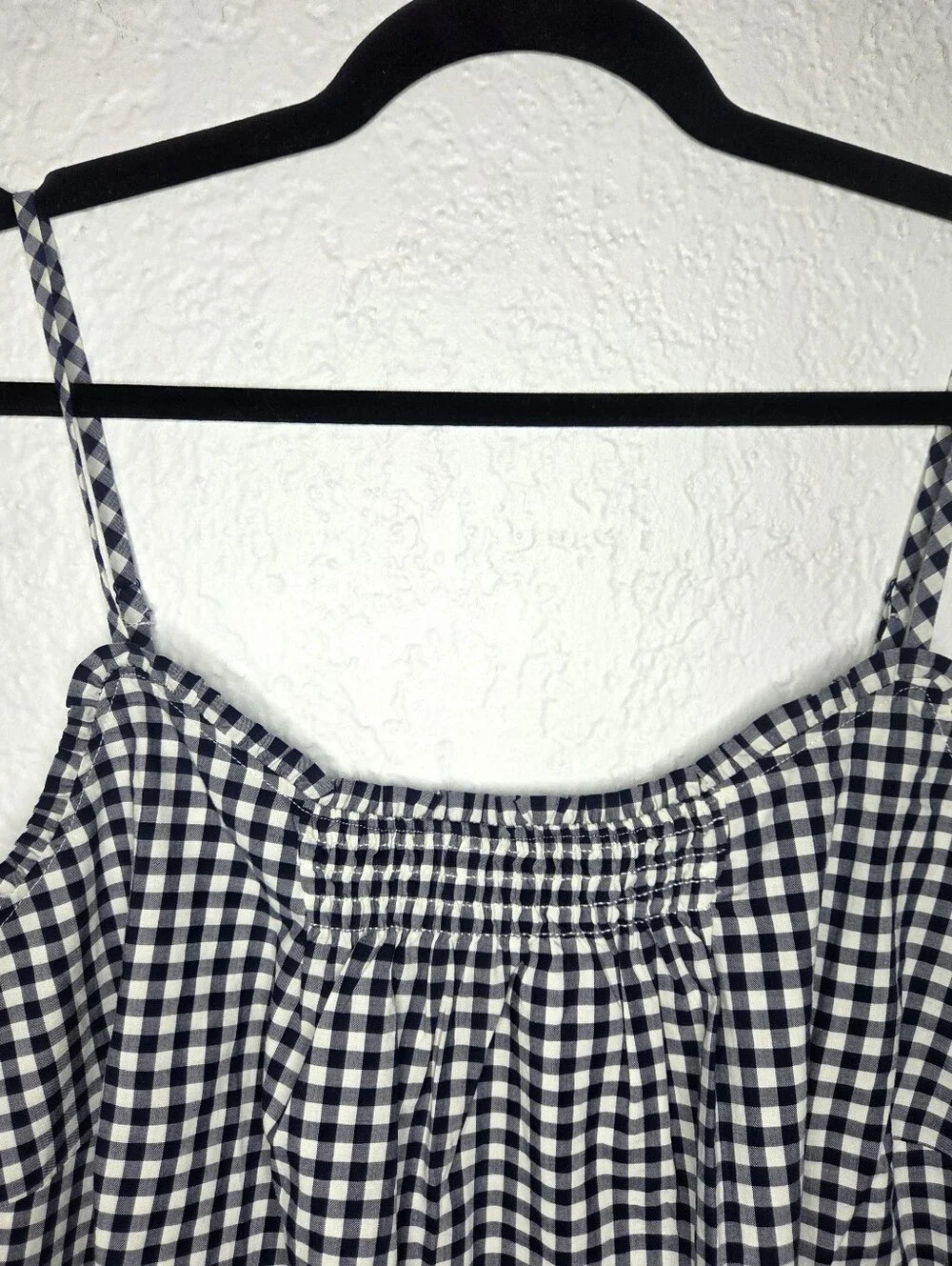 Draper James X Lands' End Pajama Cami Top Gingham Spaghetti Strap Size 2X NwT